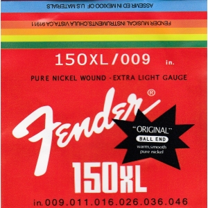 Fender 150XL/009 Elektro Gitar Teli Set